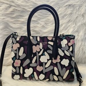 Kate Spade Eva Fete Satchel Multi Floral Print